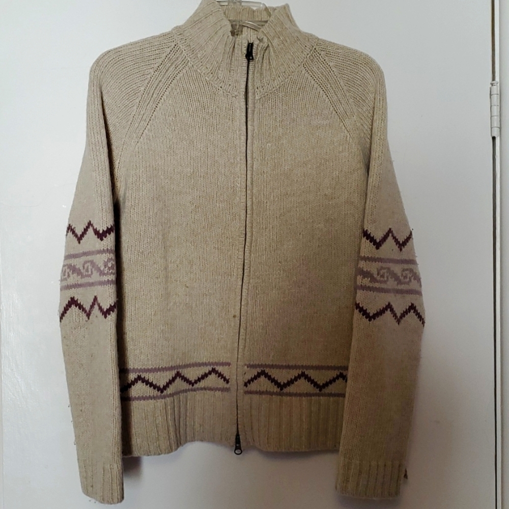Nordic Ski Chalet Sweater Cardigan S